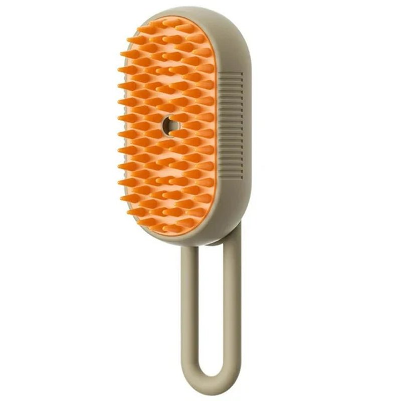 Cat Steam Brush – 3 - in - 1 Electric Pet Grooming Comb with Spray, Massage & Hair Removal for Cats and Dogs - Trenditeam.com