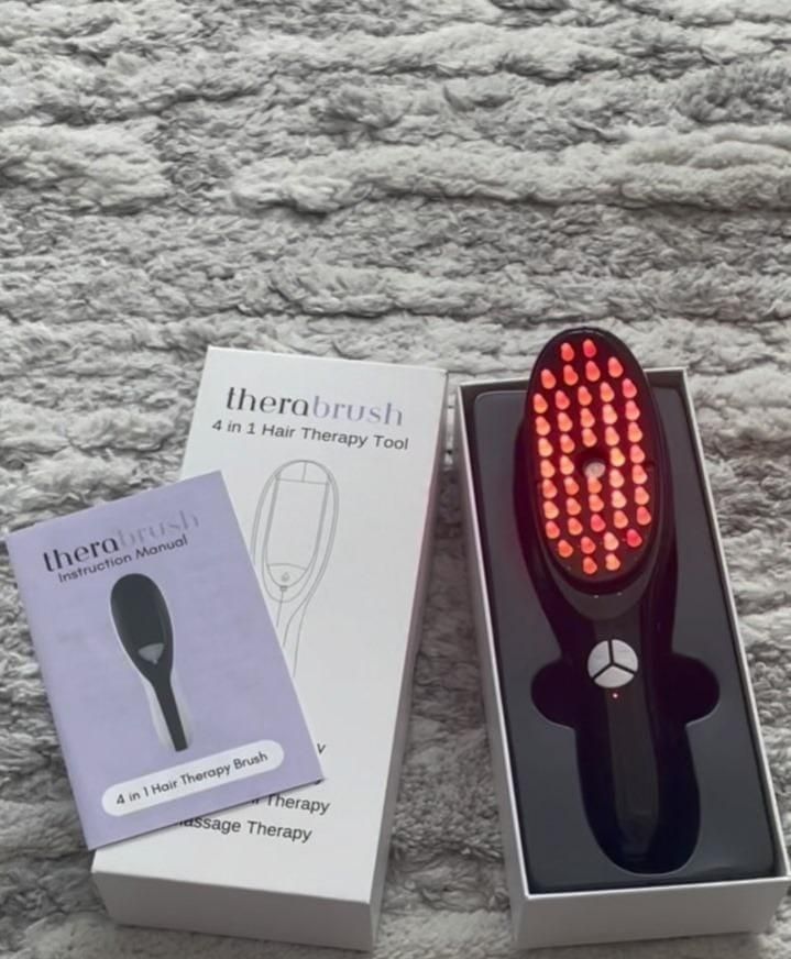 Electric Red & Blue Light Therapy Scalp Massager Comb - Trenditeam.com